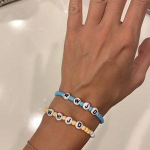 Homemade WWJD bracelets